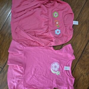 Gymboree Pink Snail Tee with Floral Accent